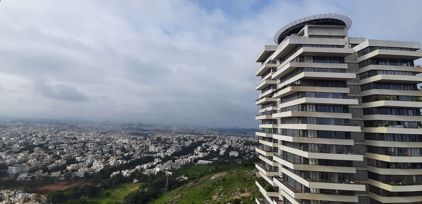 A view across Bengaluru from a high-rise in the south of the city