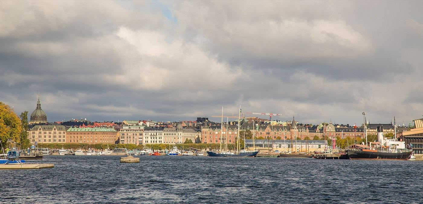 The Stockholm waterfront seen across the water
